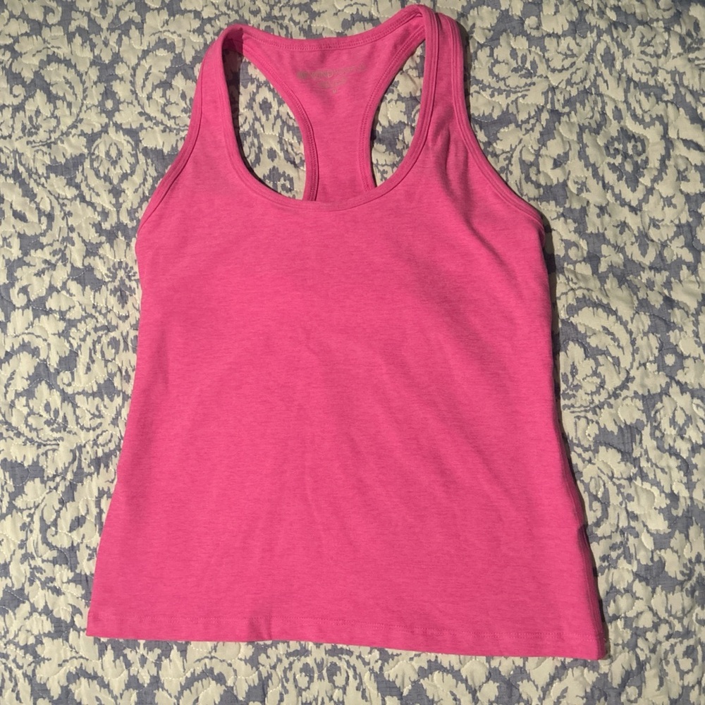 Beyond yoga Pink Racerback Tank Top